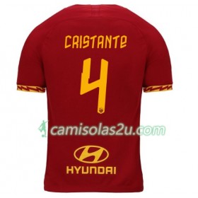 Camisolas de Futebol AS Roma Cristante 4 Equipamento Principal 2019/20 Manga Curta